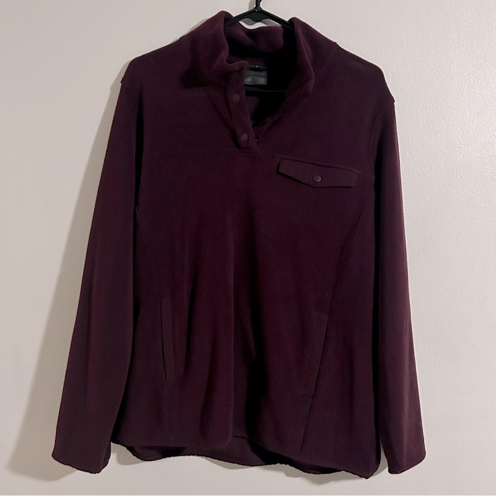 Deep plum fuzzy sweater